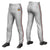 Custom Gray Red-White-Black Classic Fit Stretch Practice Pull-up Baseball Pants