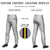 Custom Gray Navy-Gold01-Navy Classic Fit Stretch Practice Pull-up Baseball Pants