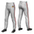 Custom Gray Red-White-Red Classic Fit Stretch Practice Pull-up Baseball Pants