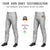 Custom Gray White-Gray-White Classic Fit Stretch Practice Pull-up Baseball Pants