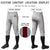 Custom Gray Crimson Classic Fit Stretch Practice Knickers Baseball Pants