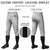 Custom Gray Black Classic Fit Stretch Practice Knickers Baseball Pants