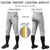 Custom Gray Gold01-White Classic Fit Stretch Practice Knickers Baseball Pants