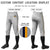 Custom Gray Navy-Yellow Classic Fit Stretch Practice Knickers Baseball Pants