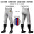 Custom Gray Black-Red Classic Fit Stretch Practice Knickers Baseball Pants