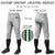 Custom Gray Kelly Green-White-Kelly Green Classic Fit Stretch Practice Knickers Baseball Pants