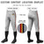 Custom Gray Navy-Old Gold-Red Classic Fit Stretch Practice Knickers Baseball Pants