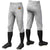 Custom Gray White-Navy-White Classic Fit Stretch Practice Knickers Baseball Pants