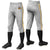 Custom Gray Yellow-White-Yellow Classic Fit Stretch Practice Knickers Baseball Pants