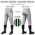 Custom Gray Green-White-Green Classic Fit Stretch Practice Knickers Baseball Pants