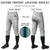 Custom Gray Aqua-Black-Aqua Classic Fit Stretch Practice Knickers Baseball Pants