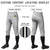 Custom Gray Black-White-Black Classic Fit Stretch Practice Knickers Baseball Pants