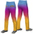 Custom Light Blue Purple Pink-Yellow Gradient Fit Stretch Practice Loose-fit Baseball Pants