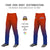 Custom Texas Orange Royal Blue Gradient Fit Stretch Practice Loose-fit Baseball Pants