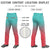 Custom Bright Green Light Red Gradient Fit Stretch Practice Loose-fit Baseball Pants