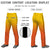 Custom Gold01 Orange Gradient Fit Stretch Practice Loose-fit Baseball Pants