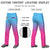 Custom Blue Pink Gradient Fit Stretch Practice Loose-fit Baseball Pants