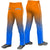 Custom Orange Blue Gradient Fit Stretch Practice Loose-fit Baseball Pants