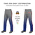 Custom Gray Royal Blue Gradient Fit Stretch Practice Loose-fit Baseball Pants