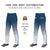 Custom Blue White Gradient Fit Stretch Practice Loose-fit Baseball Pants