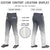 Custom Gray White Gradient Fit Stretch Practice Loose-fit Baseball Pants