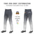 Custom Gray White Gradient Fit Stretch Practice Loose-fit Baseball Pants