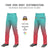 Custom Bright Green Light Red Gradient Fit Stretch Practice Loose-fit Baseball Pants