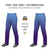 Custom Light Blue Purple Gradient Fit Stretch Practice Loose-fit Baseball Pants