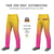 Custom Yellow Pink Gradient Fit Stretch Practice Loose-fit Baseball Pants