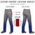 Custom Gray Royal Blue Gradient Fit Stretch Practice Loose-fit Baseball Pants