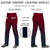 Custom Crimson Navy Gradient Fit Stretch Practice Loose-fit Baseball Pants