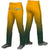 Custom Gold01 Green Gradient Fit Stretch Practice Loose-fit Baseball Pants