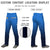 Custom Powder Blue Navy Gradient Fit Stretch Practice Loose-fit Baseball Pants