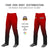 Custom Red Black Gradient Fit Stretch Practice Loose-fit Baseball Pants