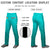 Custom Bright Green Aqua Gradient Fit Stretch Practice Loose-fit Baseball Pants