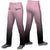 Custom Pink Black Gradient Fit Stretch Practice Loose-fit Baseball Pants