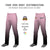 Custom Pink Black Gradient Fit Stretch Practice Loose-fit Baseball Pants