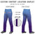 Custom Light Blue Purple Gradient Fit Stretch Practice Loose-fit Baseball Pants