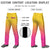 Custom Yellow Pink Gradient Fit Stretch Practice Loose-fit Baseball Pants