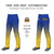 Custom Royal Blue Yellow Gradient Fit Stretch Practice Loose-fit Baseball Pants