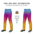 Custom Light Blue Purple Pink-Yellow Gradient Fit Stretch Practice Loose-fit Baseball Pants