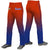 Custom Texas Orange Royal Blue Gradient Fit Stretch Practice Loose-fit Baseball Pants