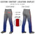 Custom Gray Royal Blue Gradient Fit Stretch Practice Loose-fit Baseball Pants