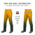 Custom Gold01 Green Gradient Fit Stretch Practice Loose-fit Baseball Pants