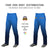 Custom Powder Blue Navy Gradient Fit Stretch Practice Loose-fit Baseball Pants