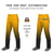 Custom Yellow Black Gradient Fit Stretch Practice Loose-fit Baseball Pants