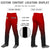 Custom Red Black Gradient Fit Stretch Practice Loose-fit Baseball Pants