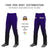 Custom Purple Black Gradient Fit Stretch Practice Loose-fit Baseball Pants