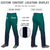 Custom Aqua Navy Gradient Fit Stretch Practice Loose-fit Baseball Pants