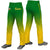 Custom Kelly Green Gold01 Gradient Fit Stretch Practice Loose-fit Baseball Pants